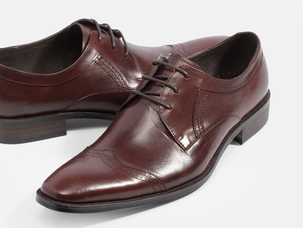 AUSTIN DERBY Business Genuine Lace-up Formal Shoes