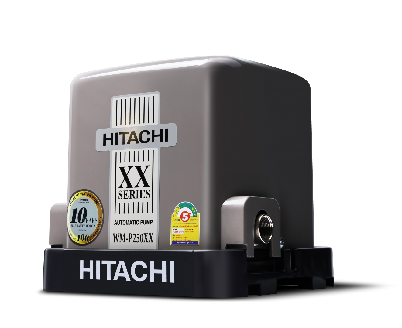 HITACHI ปั๊มน้ำอัตโนมัติ WM-P250XX 250 วัตต์ | ปั้มน้ำ ปั๊มน้ำ ปั้มน้ำอัตโนมัติ ปั้มน้ำแรงดันคงที่ ปั๊มน้ำแรงดันคงที่