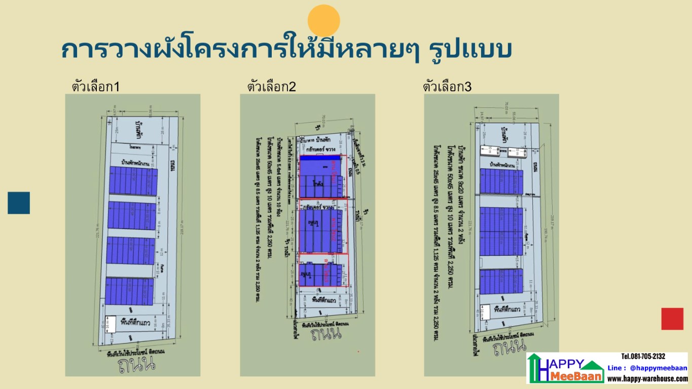 ขั้นตอนในการวางผังโครงการ ทำโกดังให้เช่า