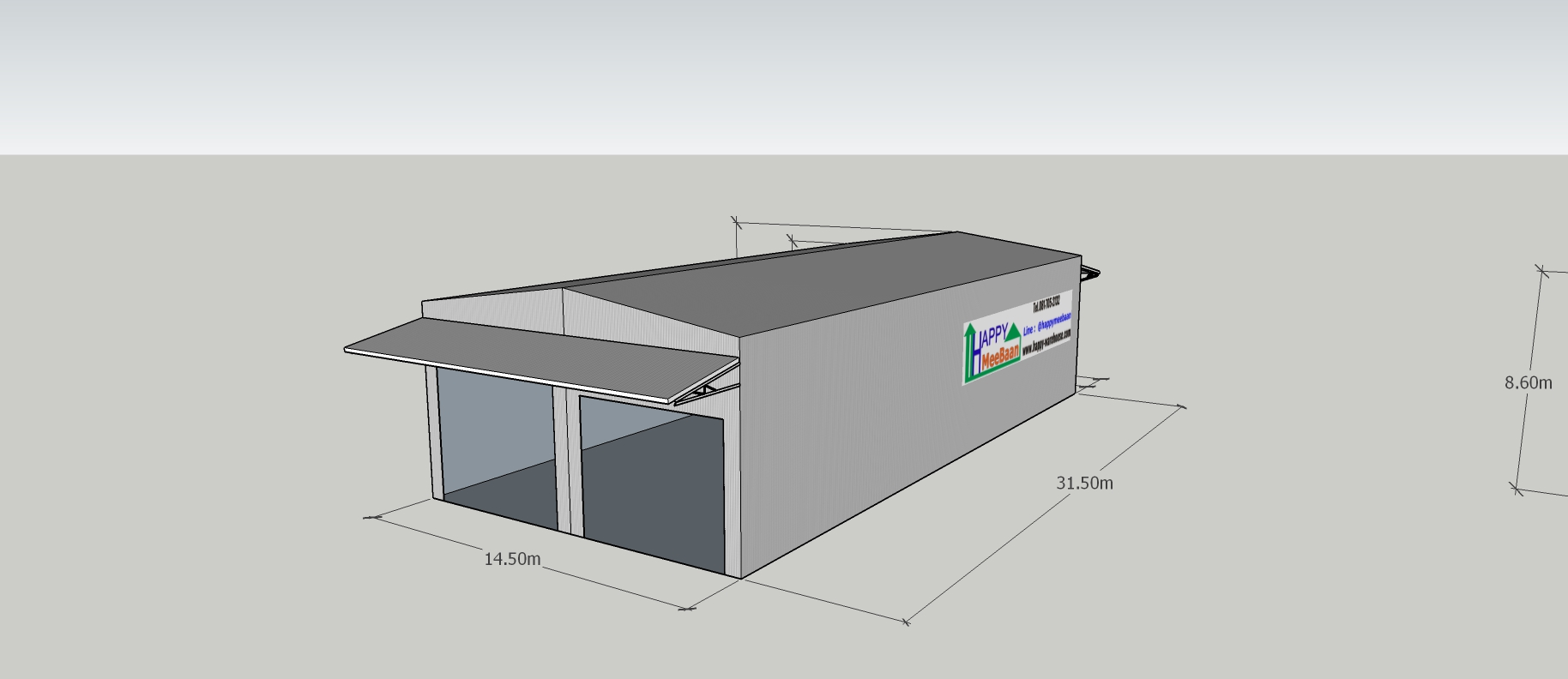 แจกแบบโกดังคลังสินค้าราคาประหยัด
