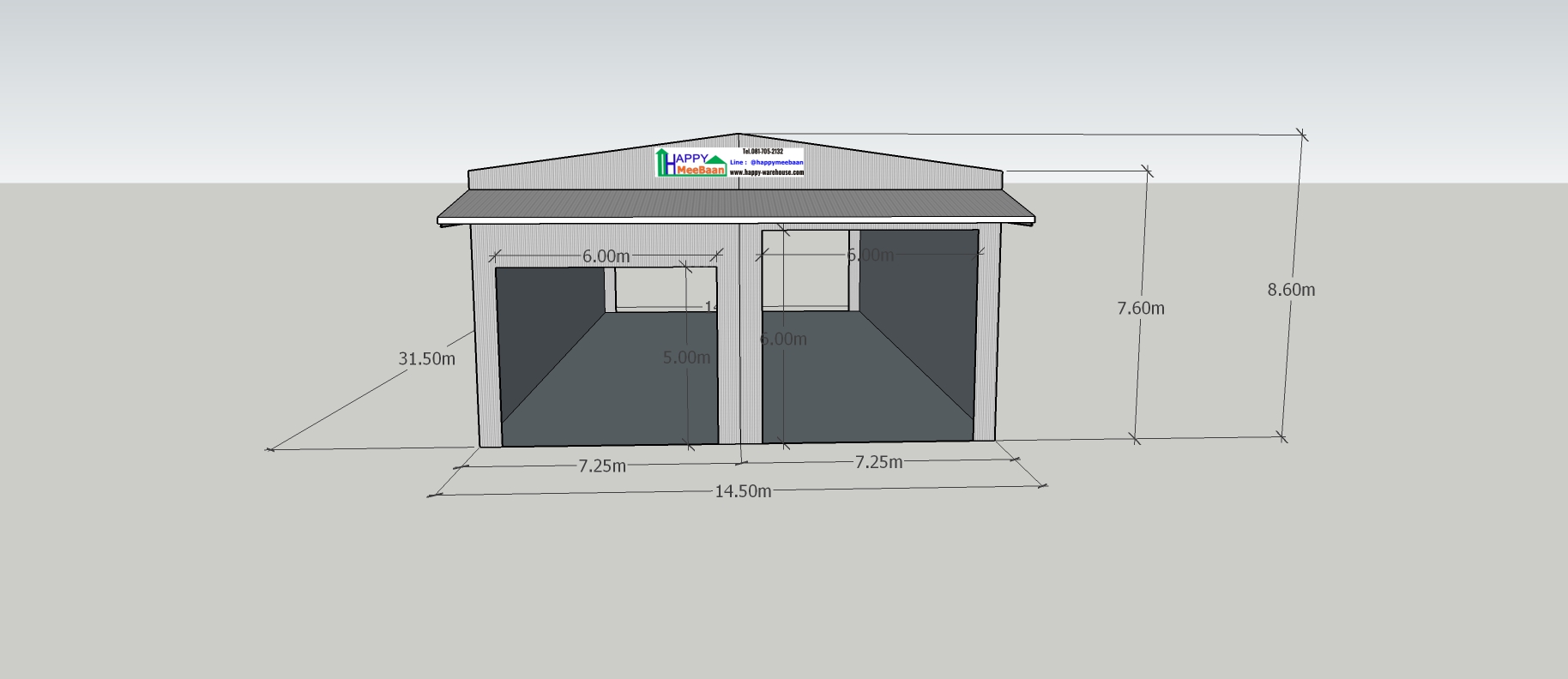 แจกแบบโกดังคลังสินค้าราคาประหยัด