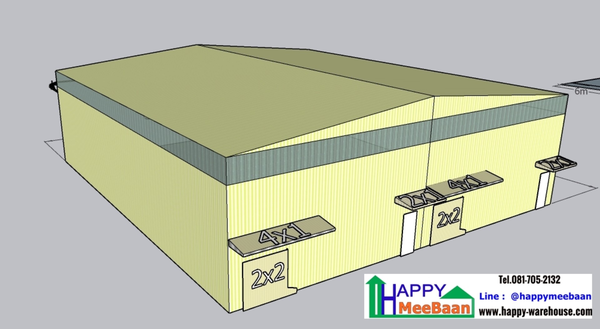 ออกแบบโครงการโกดังให้เช่า