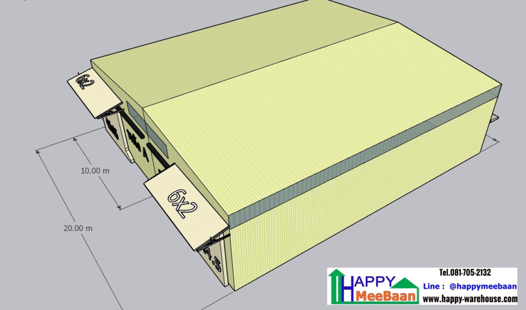 ออกแบบโครงการโกดังให้เช่า