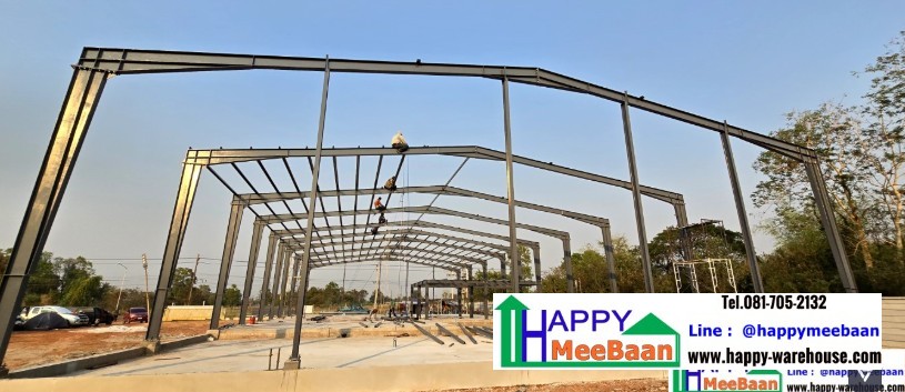 แจกแบบโครงสร้างโกดังโรงงาน 3D เป็นแนวทางในการออกแบบเพื่อสร้างโกดัง โรงงาน