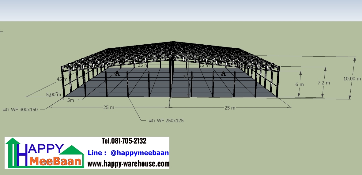 แบบโครงการโกดังให้เช่า แบบคลังสินค้าให้เช่า