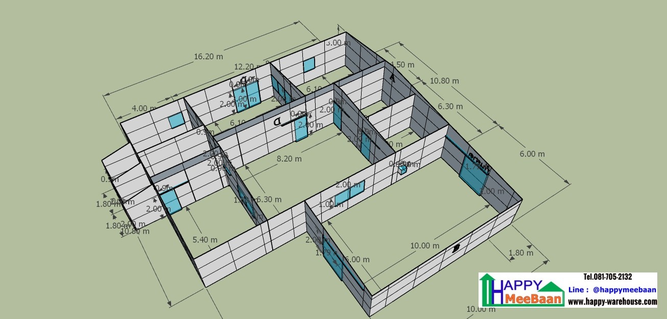 แจกแบบ3D แบบห้องแลบ ห้องLab ห้องครีนรูม