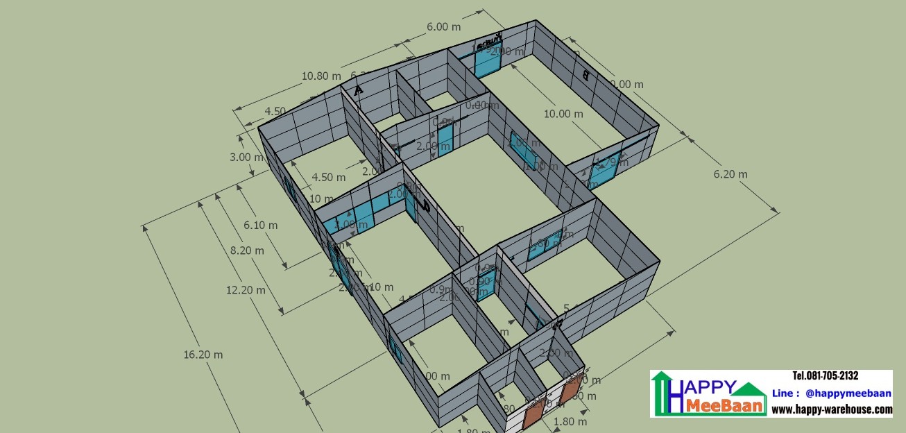 แจกแบบ3D แบบห้องแลบ ห้องLab ห้องครีนรูม