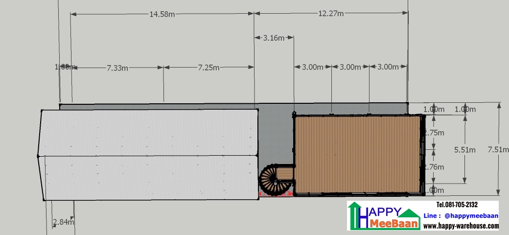 แจกแบบร้านค้า  แบบออฟฟิศผนัง EPS Isowall