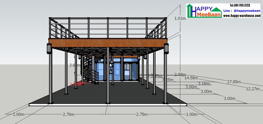 แจกแบบร้านค้า  แบบออฟฟิศผนัง EPS Isowall