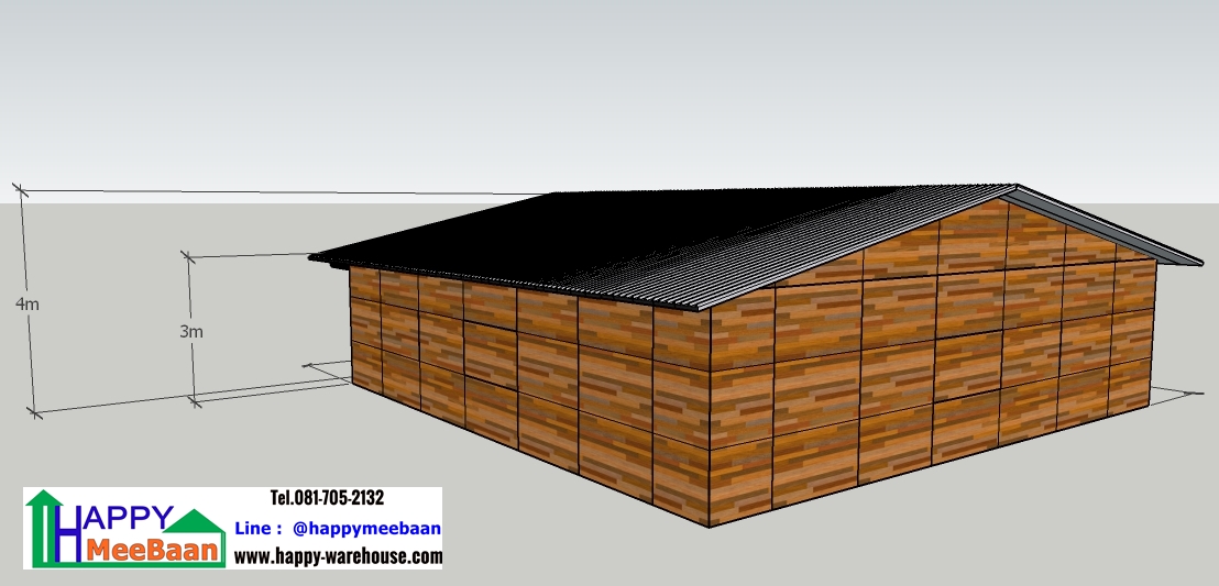 แจกแบบออฟฟิศ แบบคลังสินค้าผนัง EPS Isowall Sandwich Panel