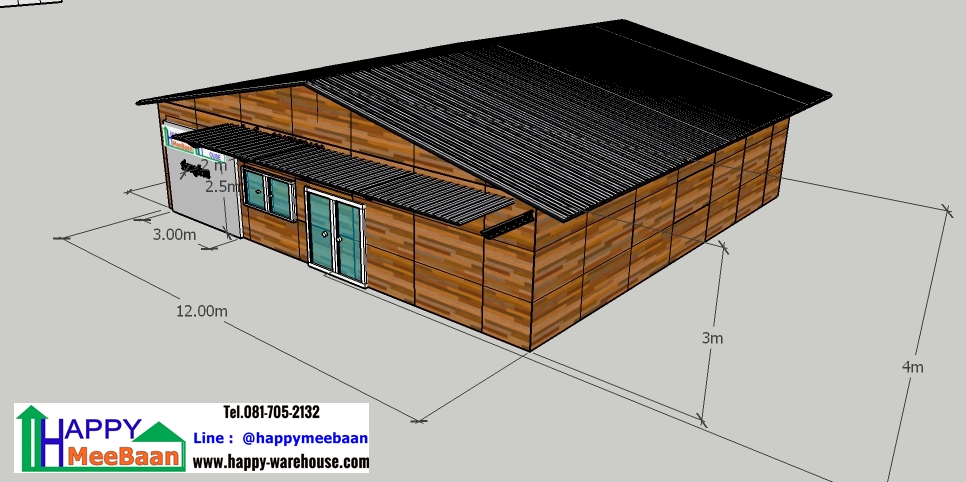 แจกแบบออฟฟิศ แบบคลังสินค้าผนัง EPS Isowall Sandwich Panel