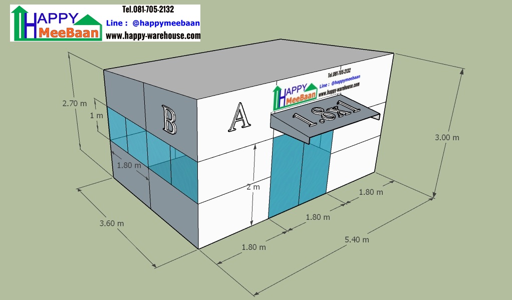 แบบออฟฟิศ แบบห้องทำงาน ผนังเบา Sandwichpanel EPS Isowall