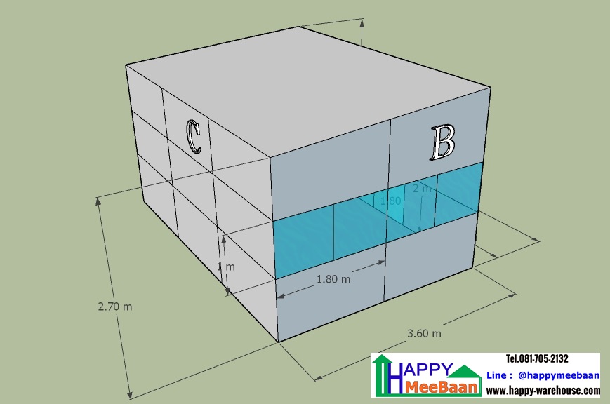 แบบออฟฟิศ แบบห้องทำงาน ผนังเบา Sandwichpanel EPS Isowall