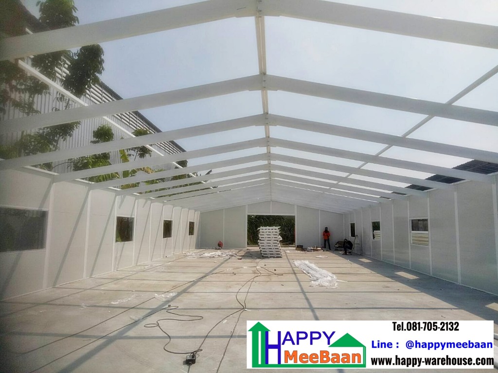 สร้างออฟฟิศขนาดใหญ่ ด้วยผนัง Isowall EPS Sandwich Panel ราคาถูก