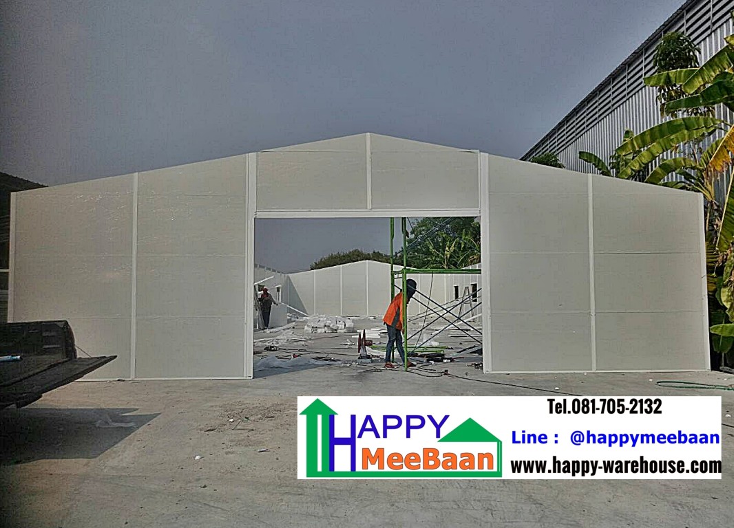สร้างออฟฟิศขนาดใหญ่ ด้วยผนัง Isowall EPS Sandwich Panel ราคาถูก