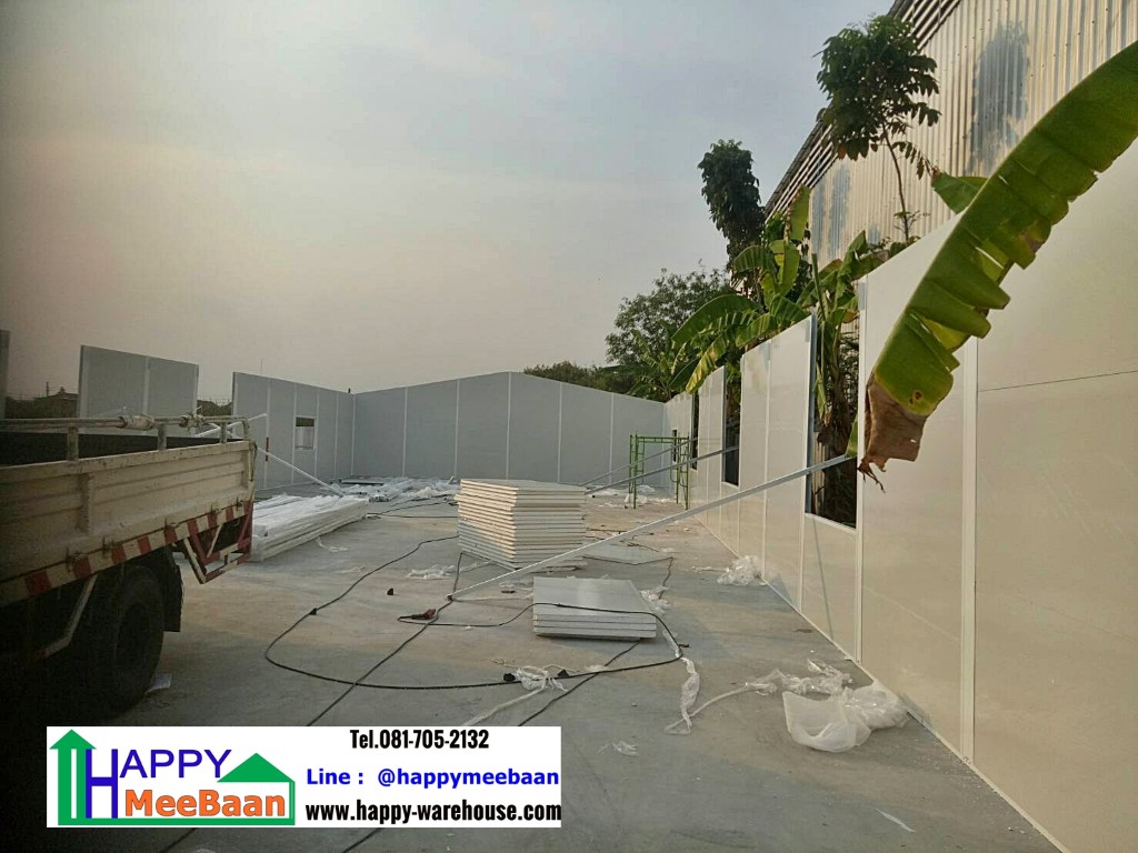 สร้างออฟฟิศขนาดใหญ่ ด้วยผนัง Isowall EPS Sandwich Panel ราคาถูก