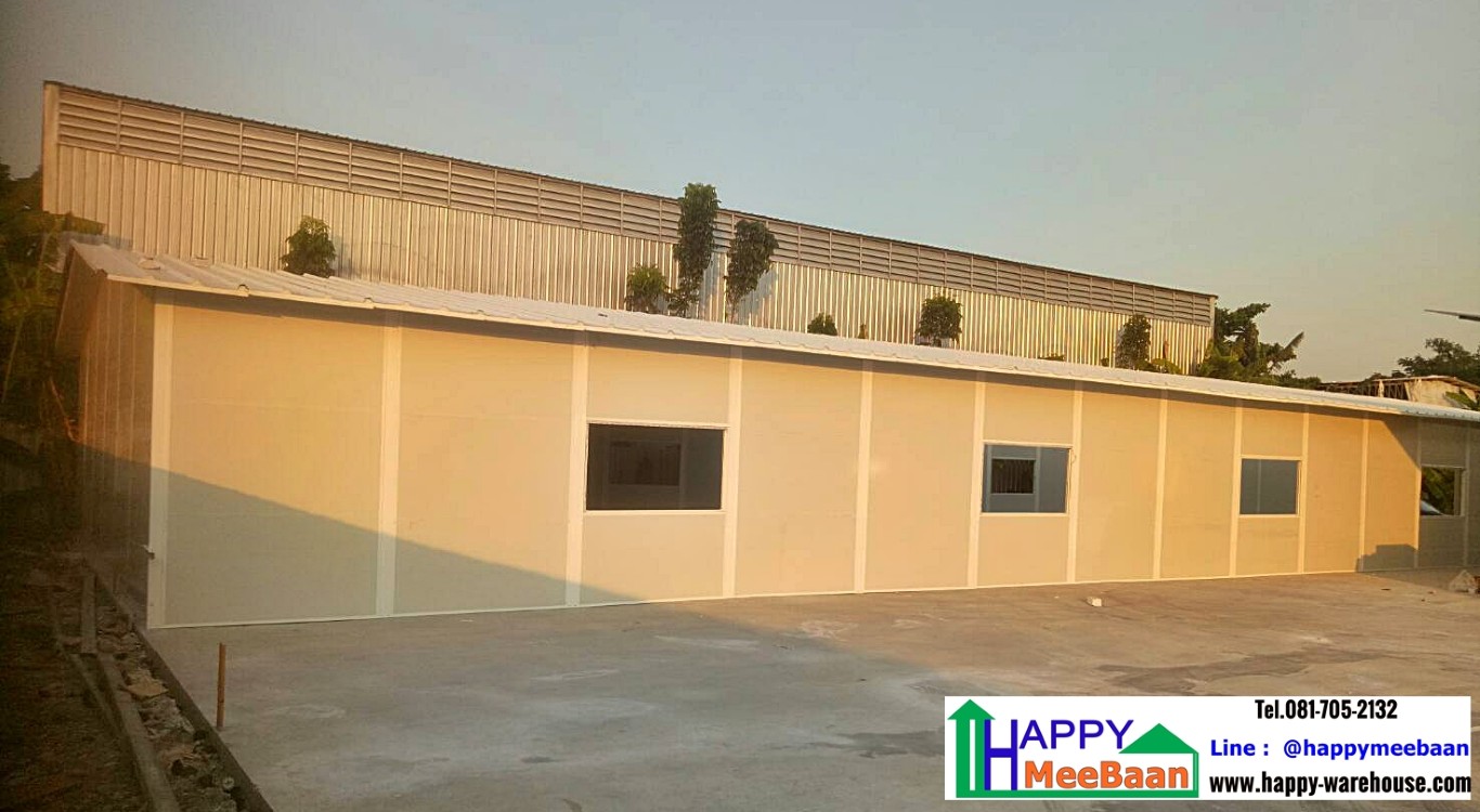 สร้างออฟฟิศขนาดใหญ่ ด้วยผนัง Isowall EPS Sandwich Panel ราคาถูก