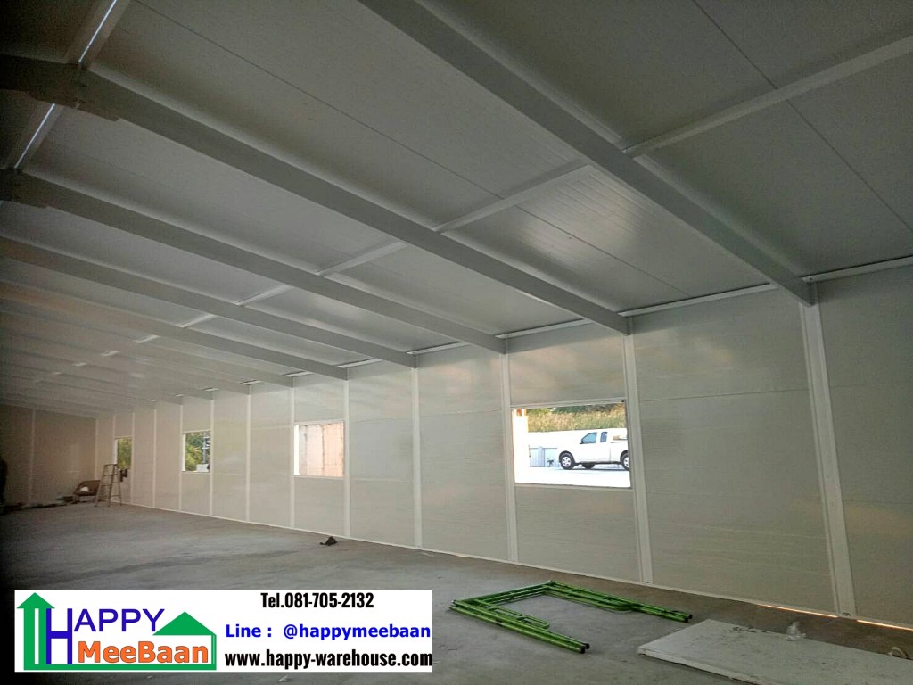 สร้างออฟฟิศขนาดใหญ่ ด้วยผนัง Isowall EPS Sandwich Panel ราคาถูก