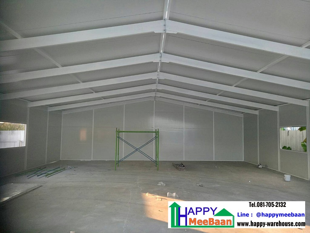 สร้างออฟฟิศขนาดใหญ่ ด้วยผนัง Isowall EPS Sandwich Panel ราคาถูก