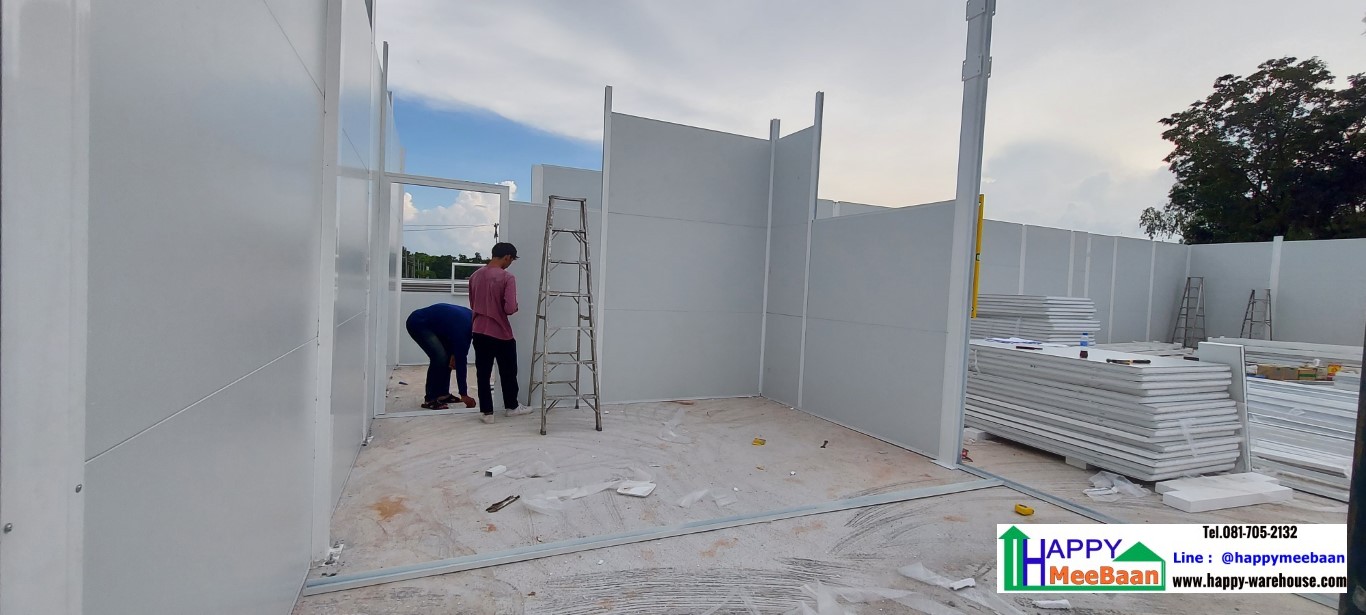 สร้างห้องแล็ปห้องปฏิบัติการ Sandwich Panel /Isowall/EPS