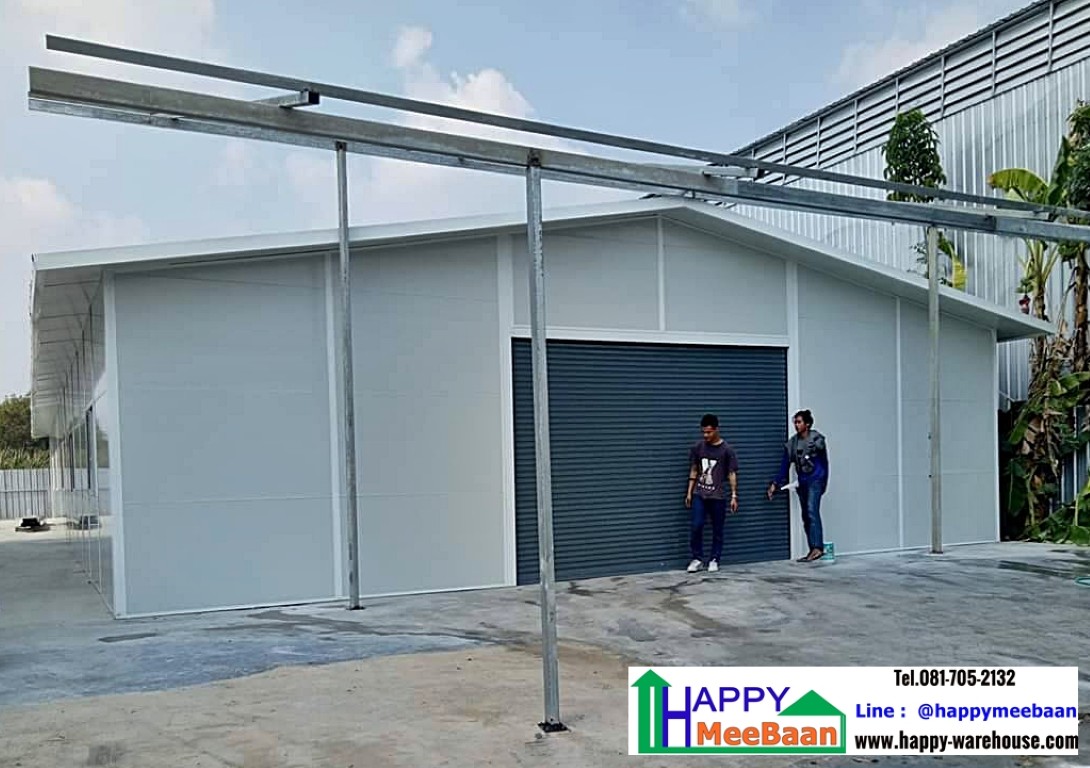 สร้างออฟฟิศขนาดใหญ่ ด้วยผนัง Isowall EPS Sandwich Panel ราคาถูก