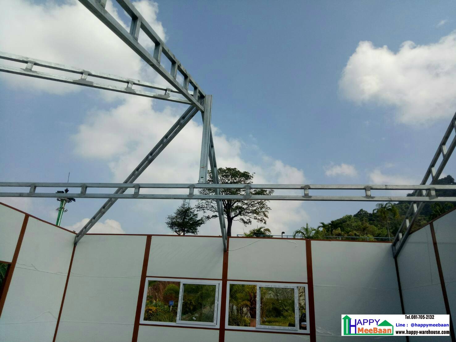 รับสร้างอาคารสำเร็จรูปผนัง EPS Isowall Sandwich Panel