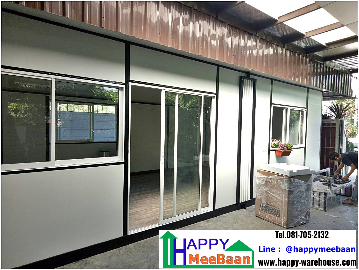 สร้างออฟฟิศสำเร็จรูป ผนังEPS