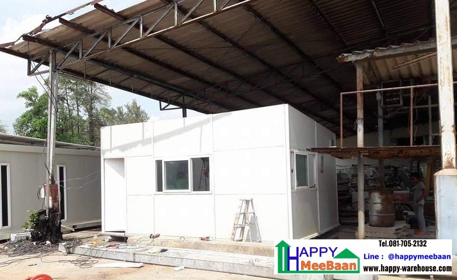 สร้างออฟฟิศสำเร็จรูป ห้องทำงาน ด้วยผนัง Isowall EPS Sandwich Panel 