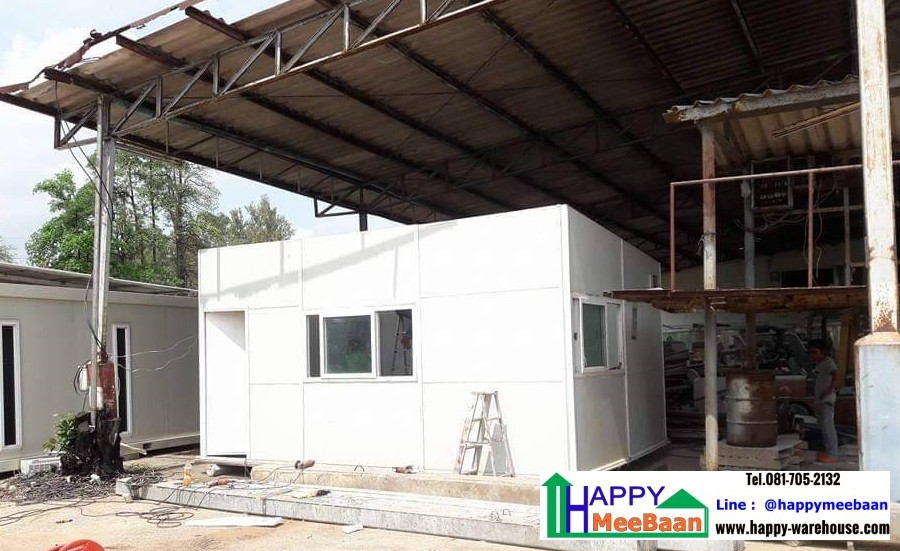 สร้างออฟฟิศสำเร็จรูป ห้องทำงาน ด้วยผนัง Isowall EPS Sandwich Panel