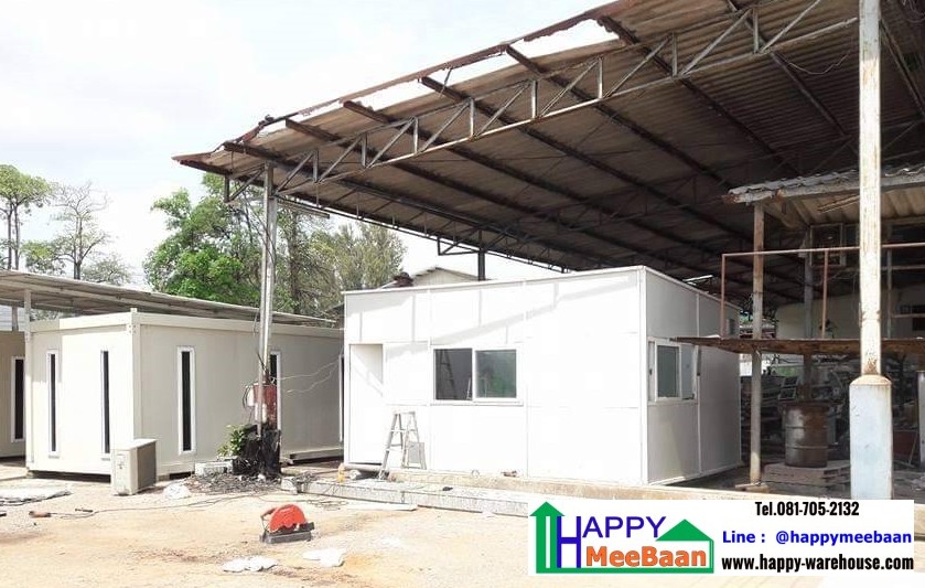 สร้างออฟฟิศสำเร็จรูป ห้องทำงาน ด้วยผนัง Isowall EPS Sandwich Panel 