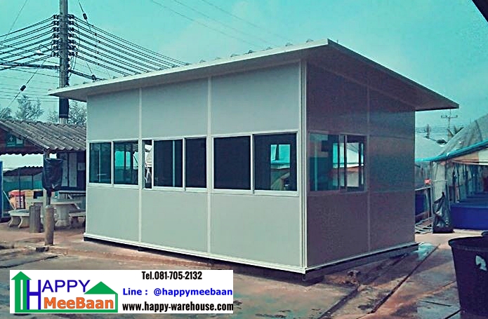 สร้างออฟฟิศสำเร็จรูป ด้วยผนัง Isowall EPS Sandwich Panel