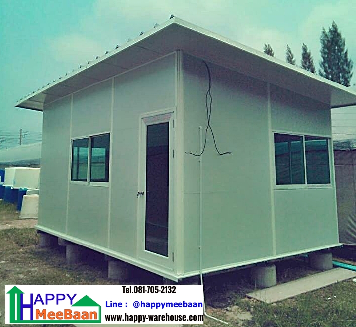 สร้างออฟฟิศสำเร็จรูป ด้วยผนัง Isowall EPS Sandwich Panel 