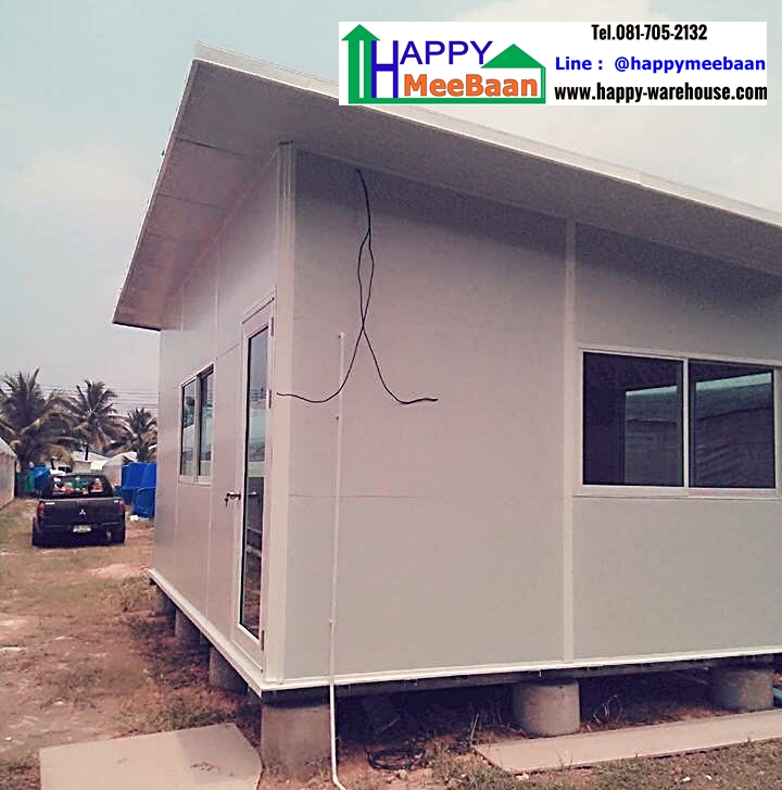 สร้างออฟฟิศสำเร็จรูป ด้วยผนัง Isowall EPS Sandwich Panel