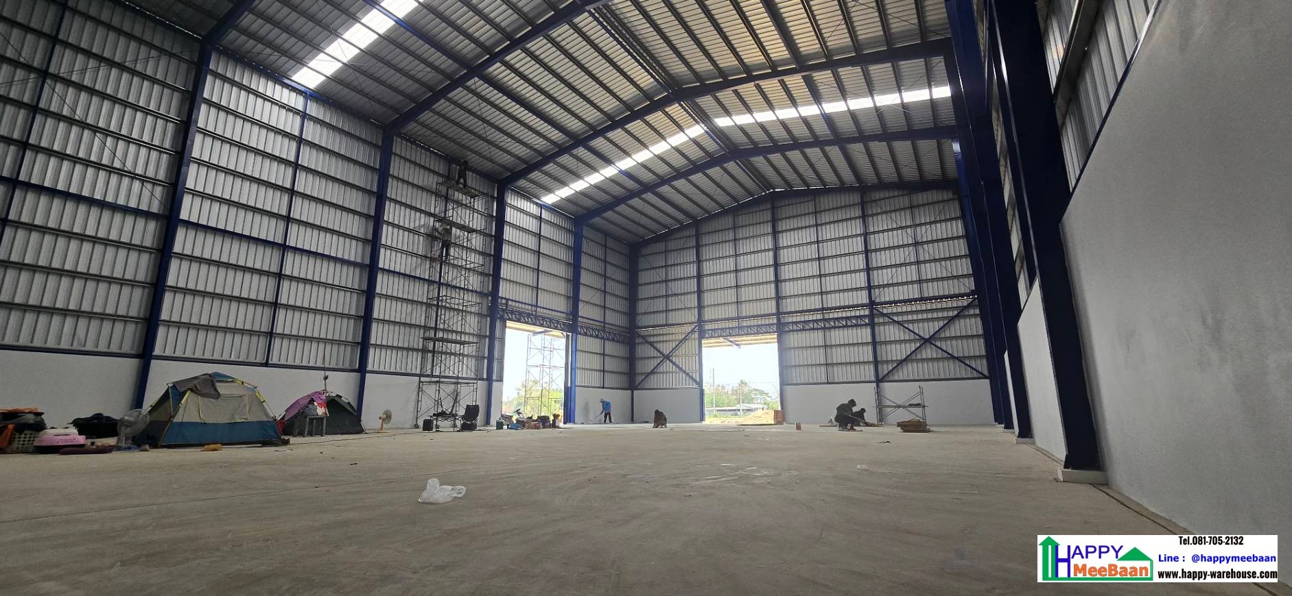 ก่อสร้างโกดังสีข้าว โกดังเก็บข้าว และโรงงานคั่วเมล็ดกาแฟ