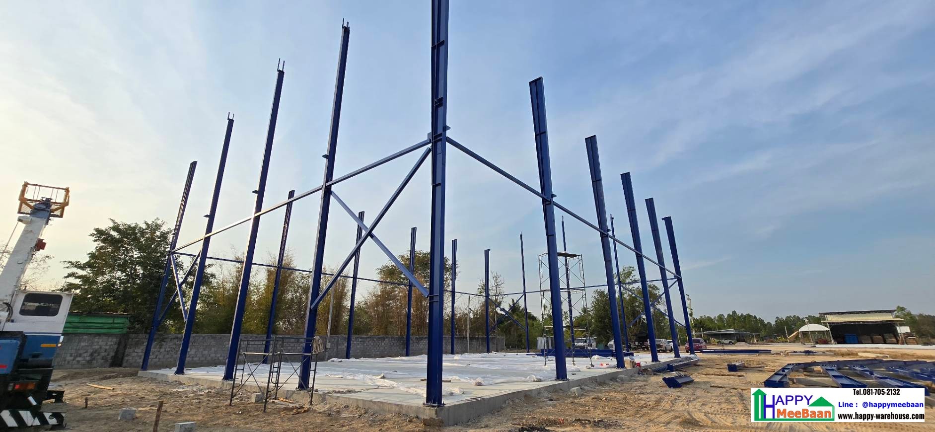 ก่อสร้างโกดังสีข้าว โกดังเก็บข้าว และโรงงานคั่วเมล็ดกาแฟ