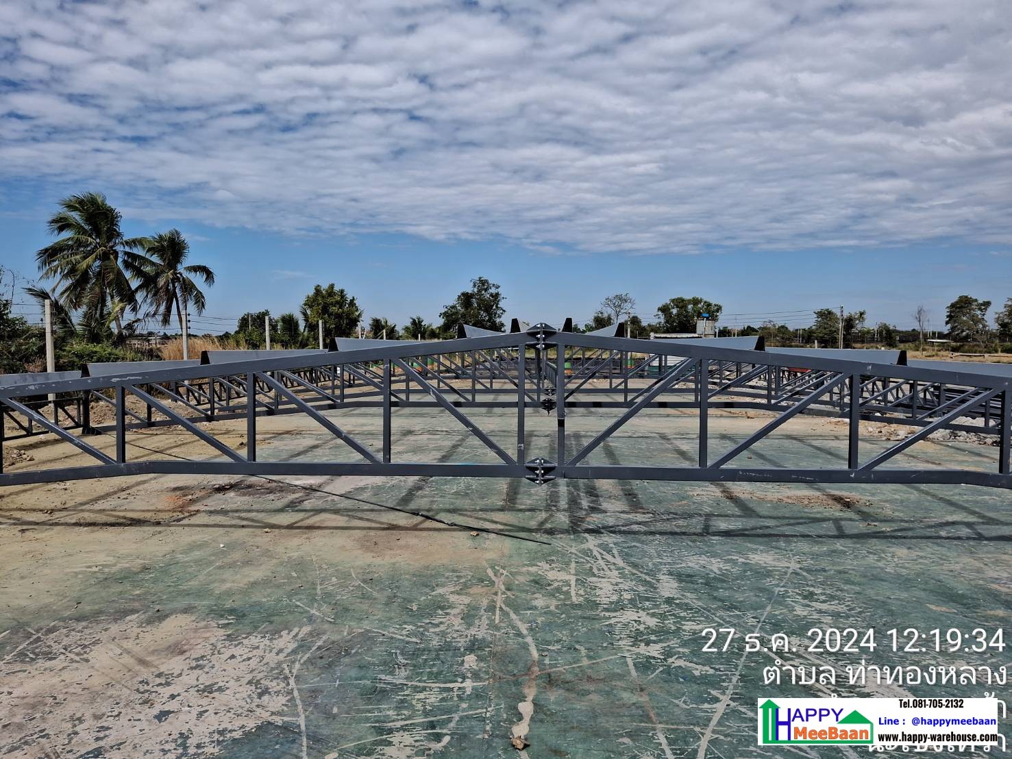 รับสร้างโกดัง เก็บฟางข้าว เก็บข้าว และวัสดุการเกษตร