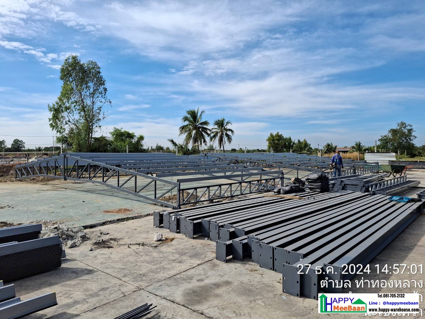 รับสร้างโกดัง เก็บฟางข้าว เก็บข้าว และวัสดุการเกษตร