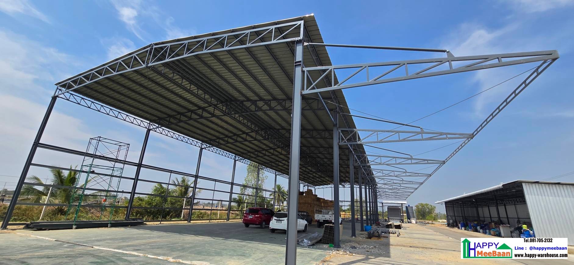 รับสร้างโกดัง เก็บฟางข้าว เก็บข้าว และวัสดุการเกษตร