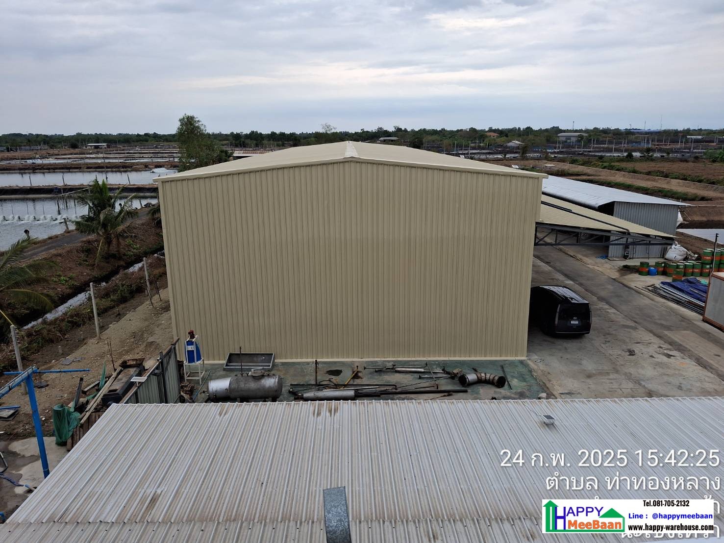 รับสร้างโกดัง เก็บฟางข้าว เก็บข้าว และวัสดุการเกษตร