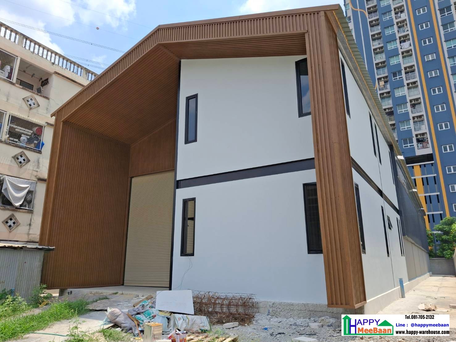 รับสร้างโกดังพร้อมออฟฟิศ