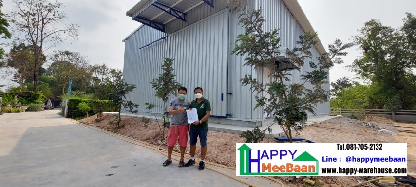 สร้างโกดังหลังคาSandwich Panel /EPS