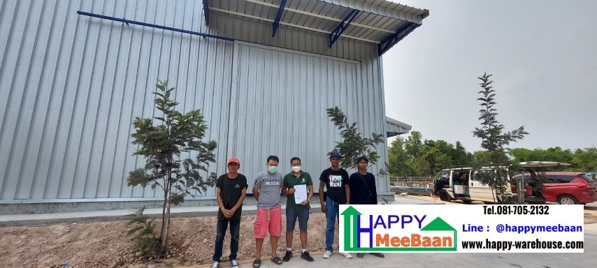 สร้างโกดังหลังคาSandwich Panel /EPS