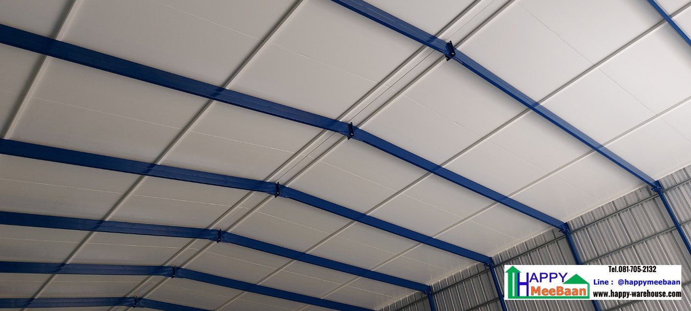 สร้างโกดังหลังคาSandwich Panel /EPS