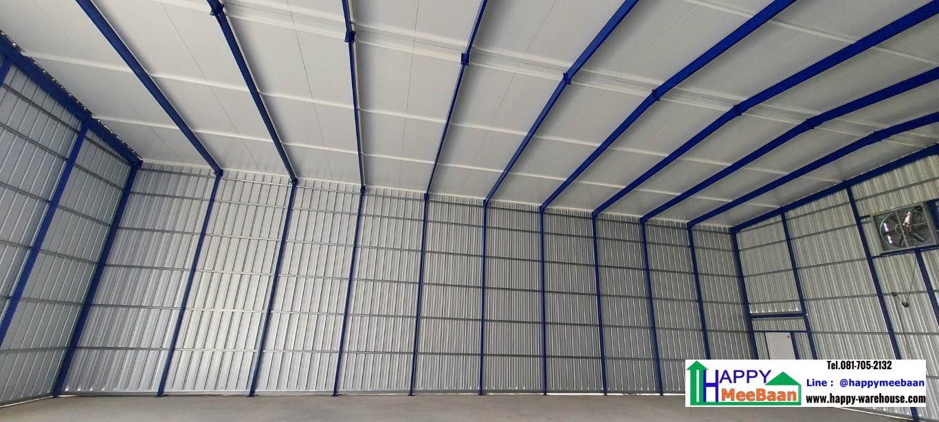 สร้างโกดังหลังคาSandwich Panel /EPS