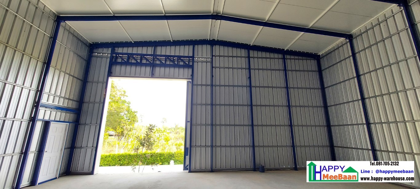 สร้างโกดังหลังคาSandwich Panel /EPS
