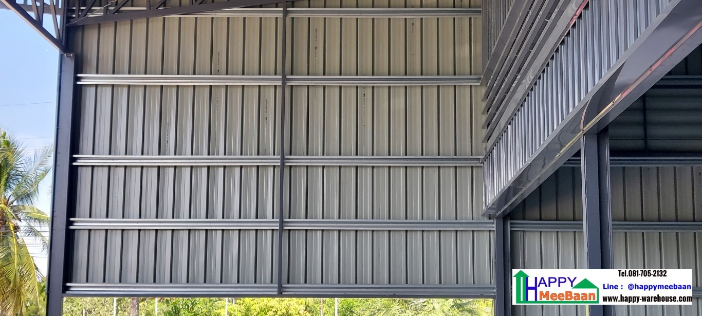 สร้างโกดังสร้างร้านค้าโครงสร้างเหล็ก