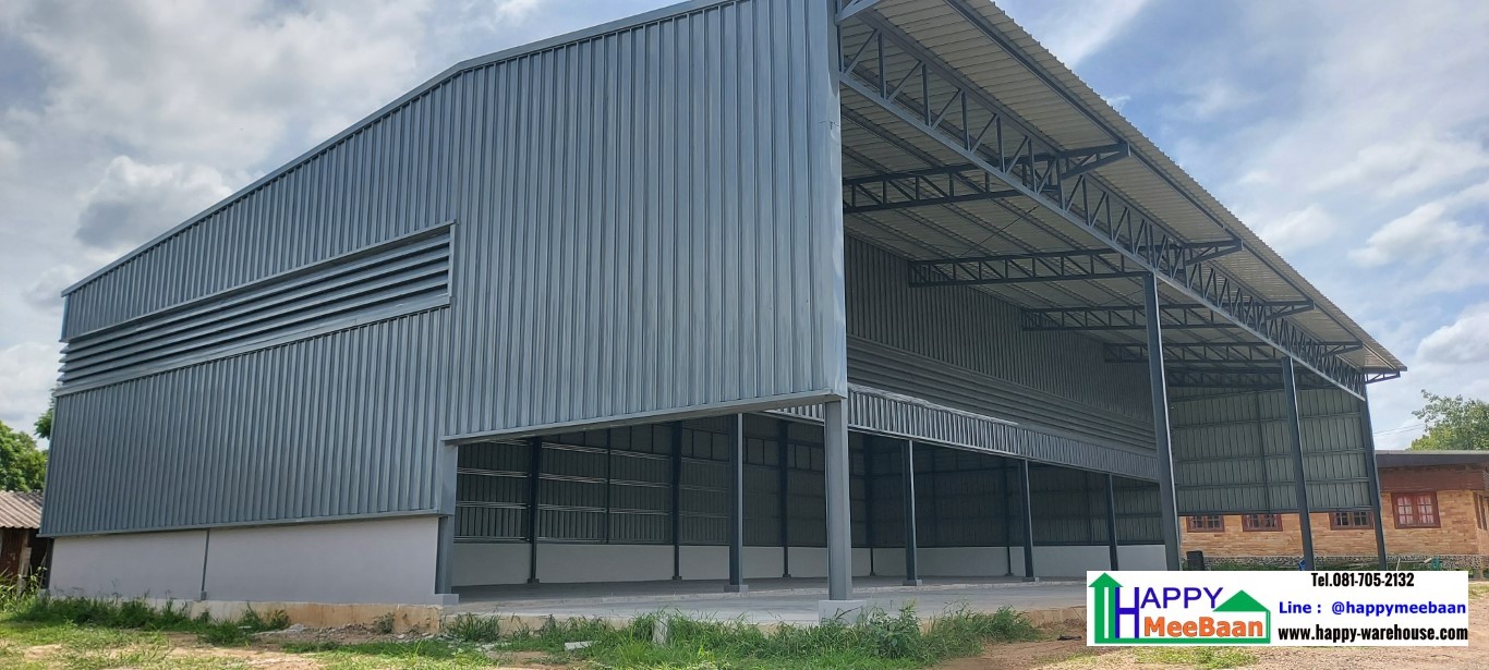 สร้างโกดังสร้างร้านค้าโครงสร้างเหล็ก