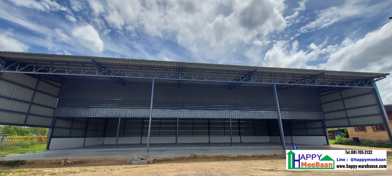 สร้างโกดังสร้างร้านค้าโครงสร้างเหล็ก