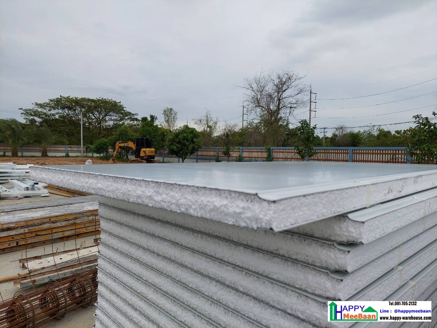 สร้างคลังเก็บสินค้า Sandwich panel Isowall ,EPS