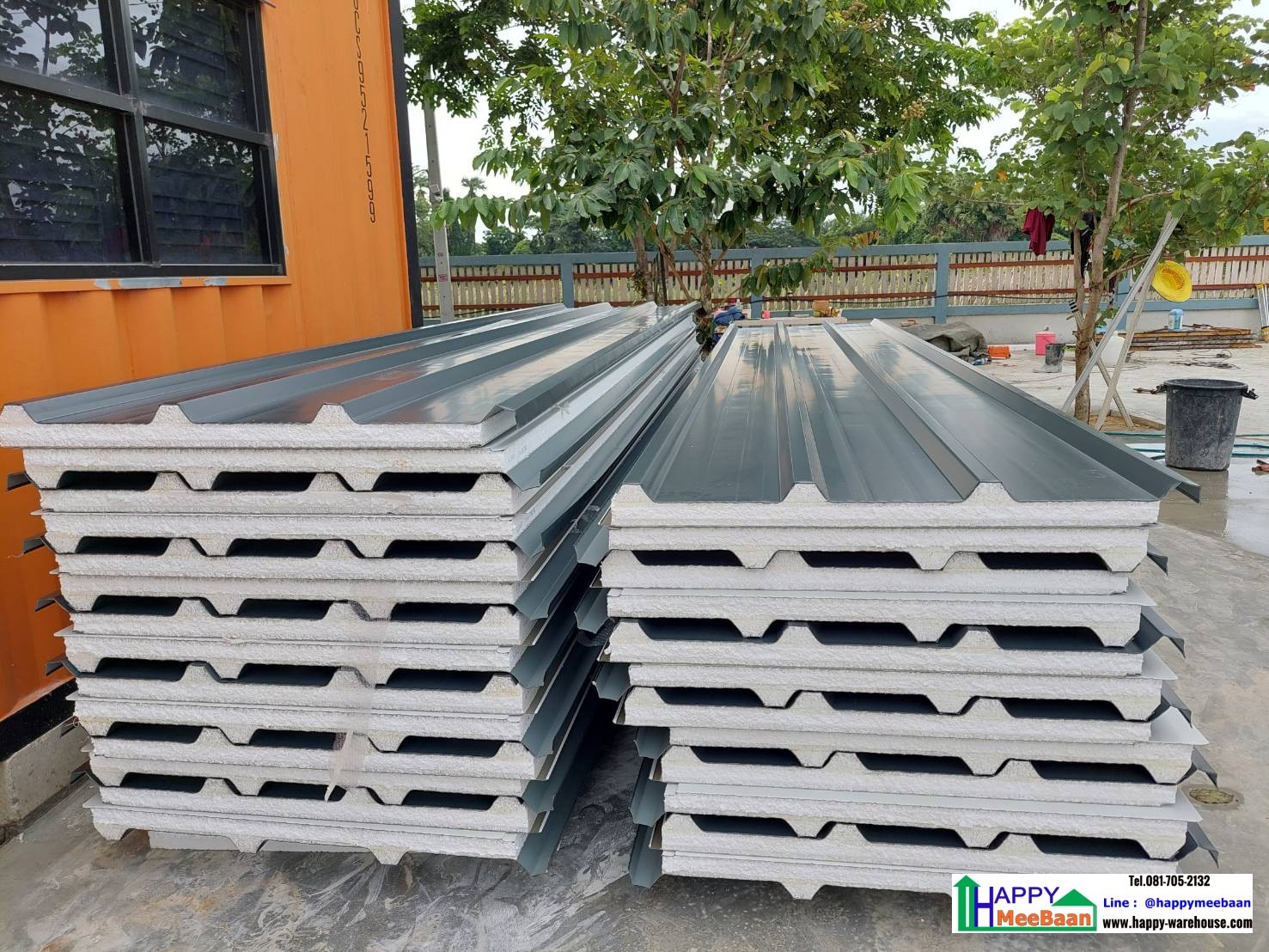 สร้างคลังเก็บสินค้า Sandwich panel Isowall ,EPS